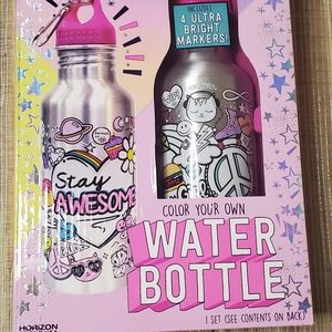 NEW It's So Me! Color Your Own Water Bottle Kit Re